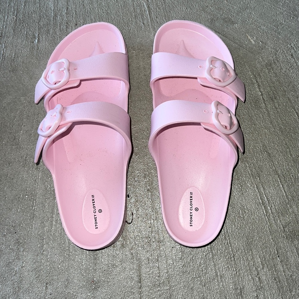 Stoney clover x target pink slides women’s size 8